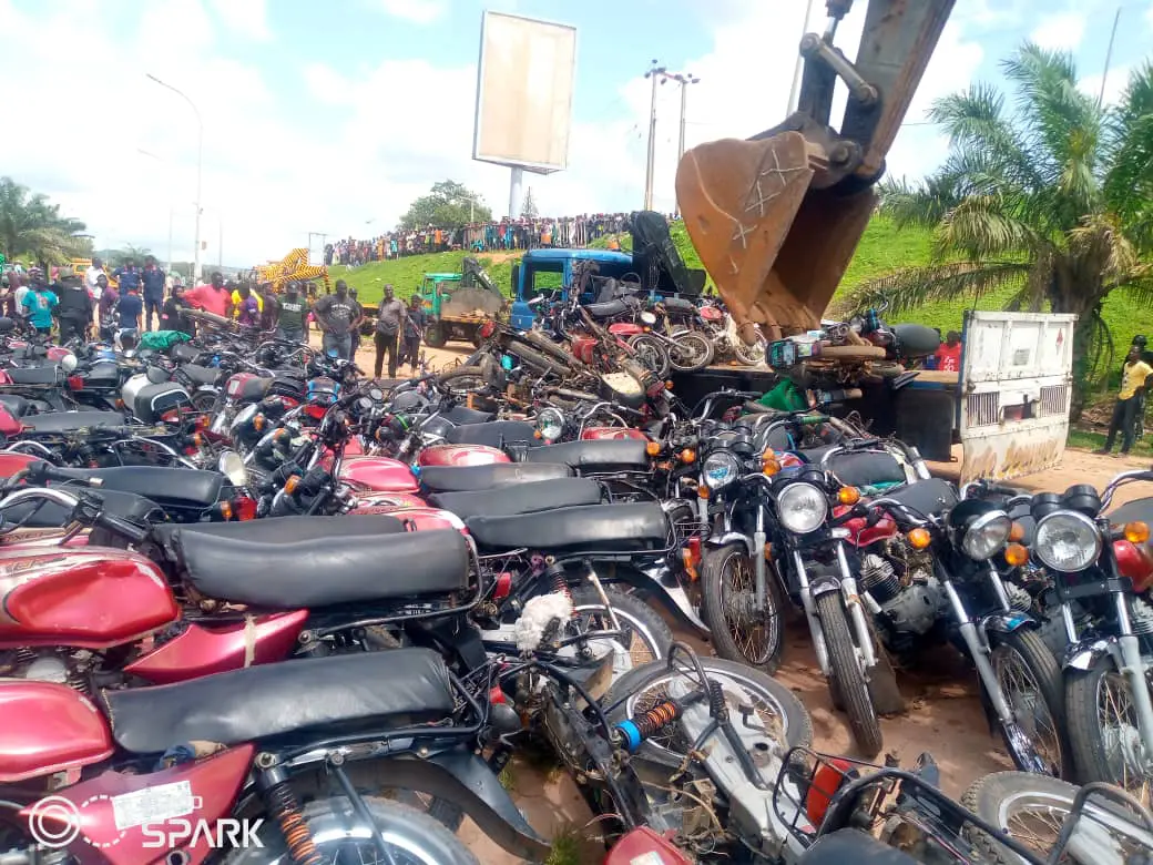 FCT crushes 3,712 impounded commercial motorcycles