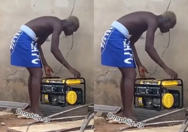 Nigerian man shocks many as he shows off his unique way of economizing fuel in this economy