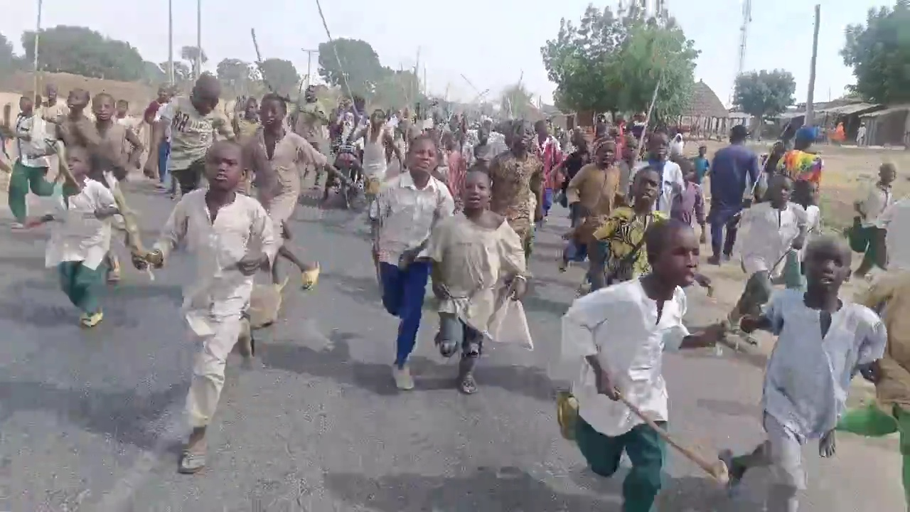 VIDEO: Children protest over killings of their parents by bandits for three consecutive days in Katsina