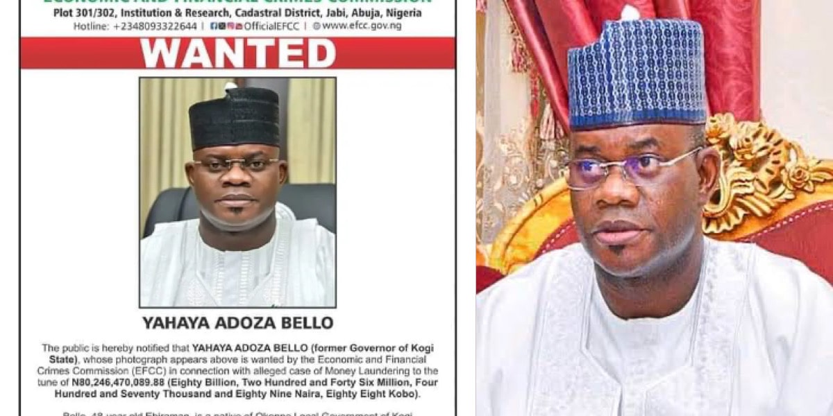 Yahaya Bello replies EFCC Chairman after threat to catch him