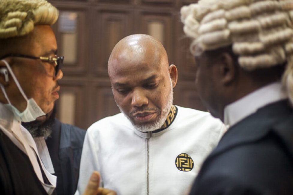 JUST IN: Kanu refuses to submit to trial, calls Nigerian Govt lawyer ‘terrorist’