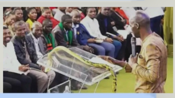 Pastor Bitten to death by his own snake during miracle service