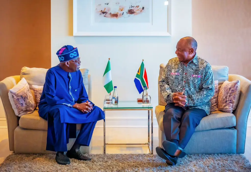What I discussed with South African President during bilateral meeting – Tinubu