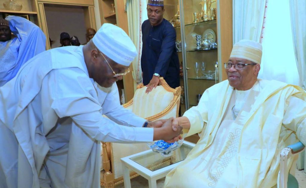 Atiku meets IBB, Abdulsalami Abubakar [PHOTOS]