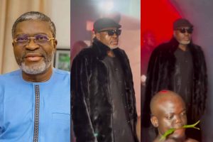 VIDEO: “He has embraced his calling” – Reactions as Kanayo enters movie premiere in ritual style