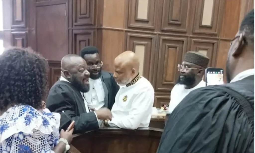 BIAFRA: After Binta Nyako resigned, See what DSS did to Nnamdi Kanu and his lawyers