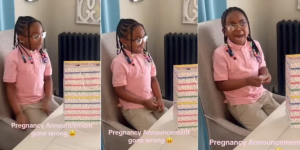 VIDEO: The reaction of this little girl after her parents announce mum's pregnancy