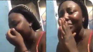 VIDEO: Reactions as Nigerian man records girlfriend making confession of what she did