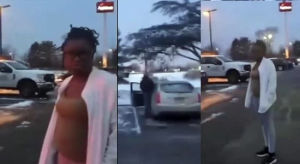 VIDEO: Nigerian man abroad confronts wife after seeing her leave the hotel with another man