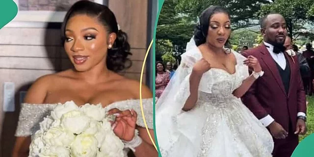 VIDEO: Nigerian bride who woke up blind few hours to wedding opens up about cause of blindness