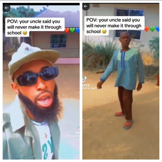 VIDEO: Man travels to the village with his NYSC uniform to show his Uncle who said he will not make it, then this happened