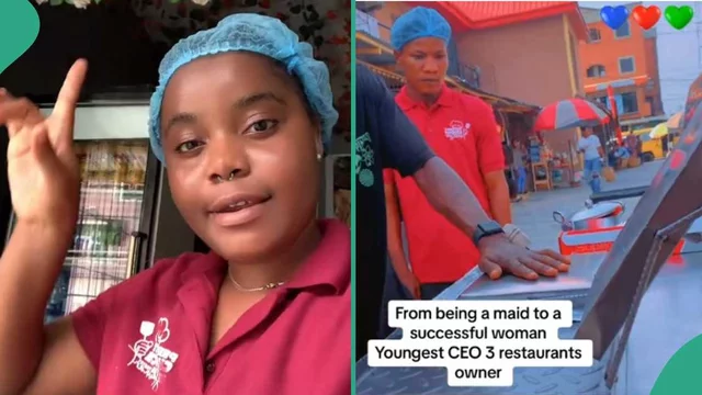 VIDEO: “Ex-boyfriend or destiny helper?” – Lady confused as man opens 3 restaurants for her and dumps her