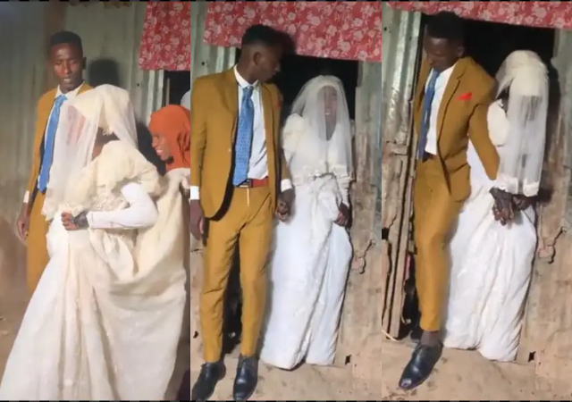 VIDEO: “This marriage already has problems” – Reactions as groom scolds bride on wedding day