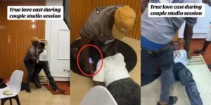 VIDEO: Boyfriend fights with girlfriend as she refuses to allow him check her phone