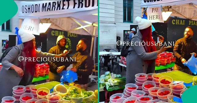 VIDEO: Nigerian lady visits Oshodi market in UK, its owners reveals something important