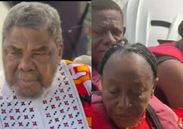 VIDEO: Many worried as Pete Edochie is spotted on speeding boat looking this way