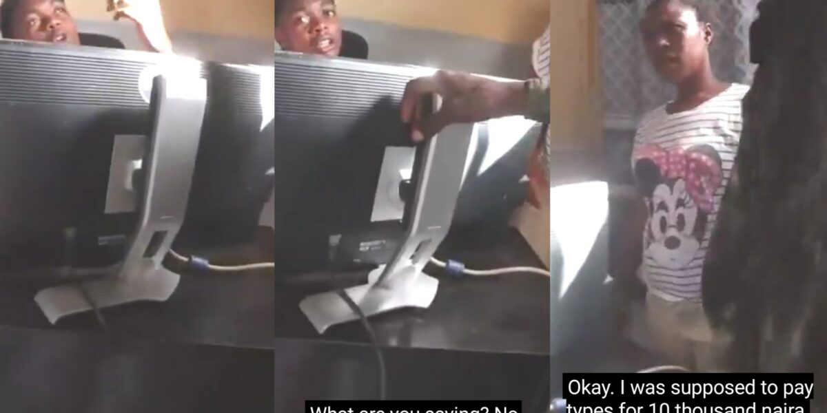 VIDEO: Drama as lady storms pastor’s office to demand refund after transferring N100K instead of N10K as tithe