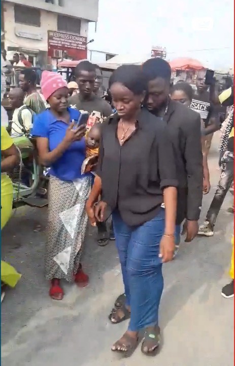 VIDEO: Man and woman stuck in one pair of jean for committing adultery in Cameroon