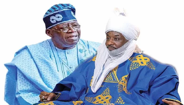 Tinubu-Sanusi rift deepens as presidency allegedly plans to split Kano before 2027