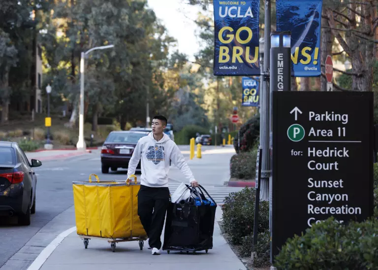 UCLA is ‘a ghost town’ as students evacuate campus due to the Palisades Fire.