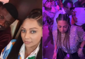 VIDEO: Caught red handed! See what Peter Okoye’s wife, Lola was caught doing with another man at Lagos night club