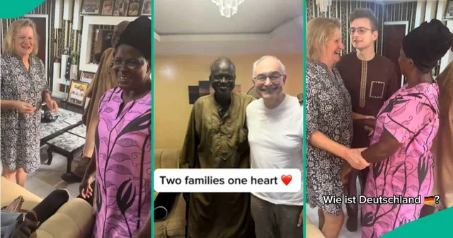 VIDEO: What happened the moment oyinbo man and parent meet his Nigerian in-laws