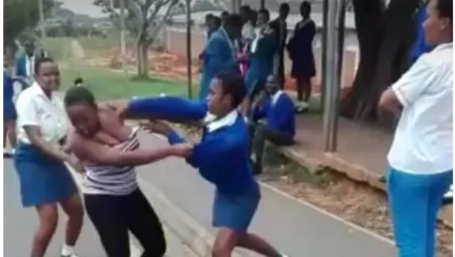 VIDEO: Teenage side chick beats up woman who confronted her for sleeping with her husband