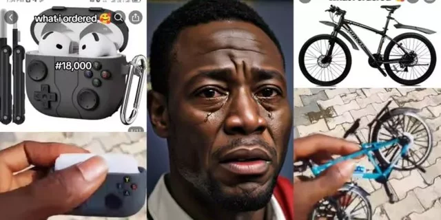 VIDEO: Man orders ₦18k earpod and ₦49k bicycle, what he got will leave you so angry