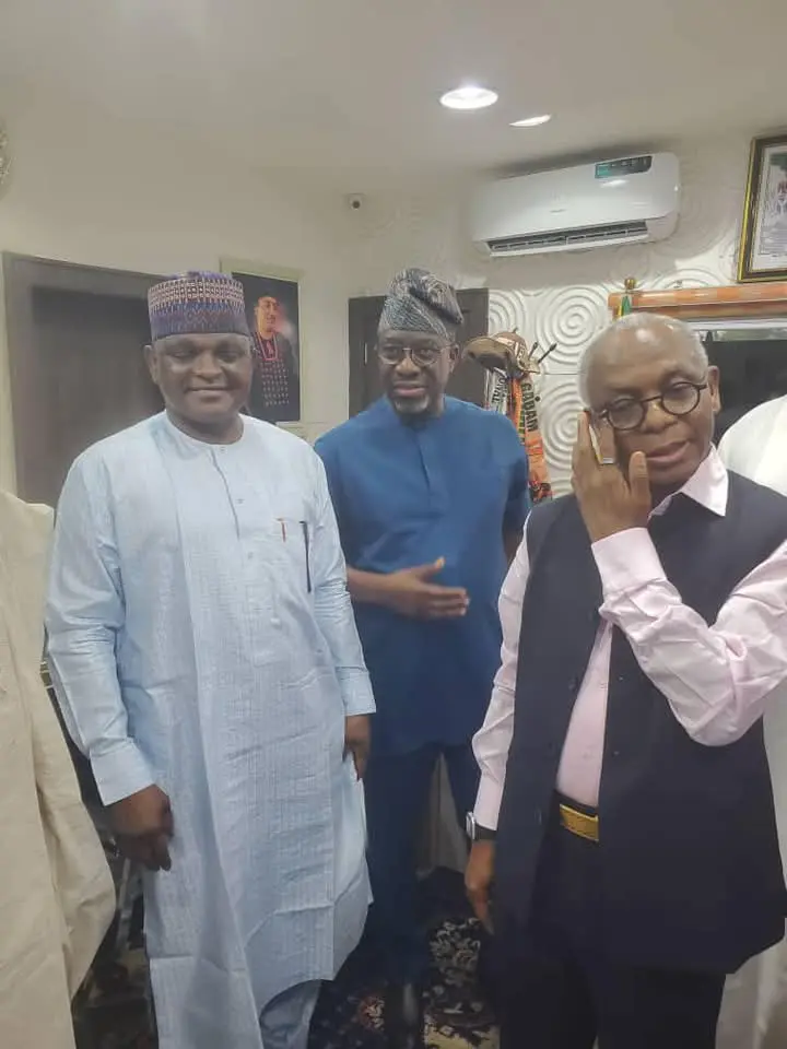 El-Rufai holds ‘strategic meeting’ with SDP Chairman Gabam, Al-Mustapha, PDP’s Segun Sowunmi