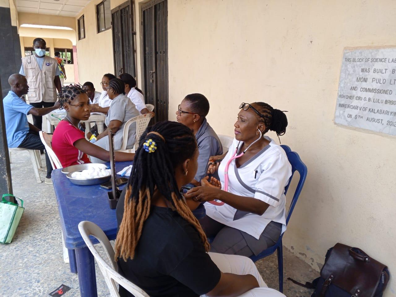 Residents receive free medical treatment in Cross River.