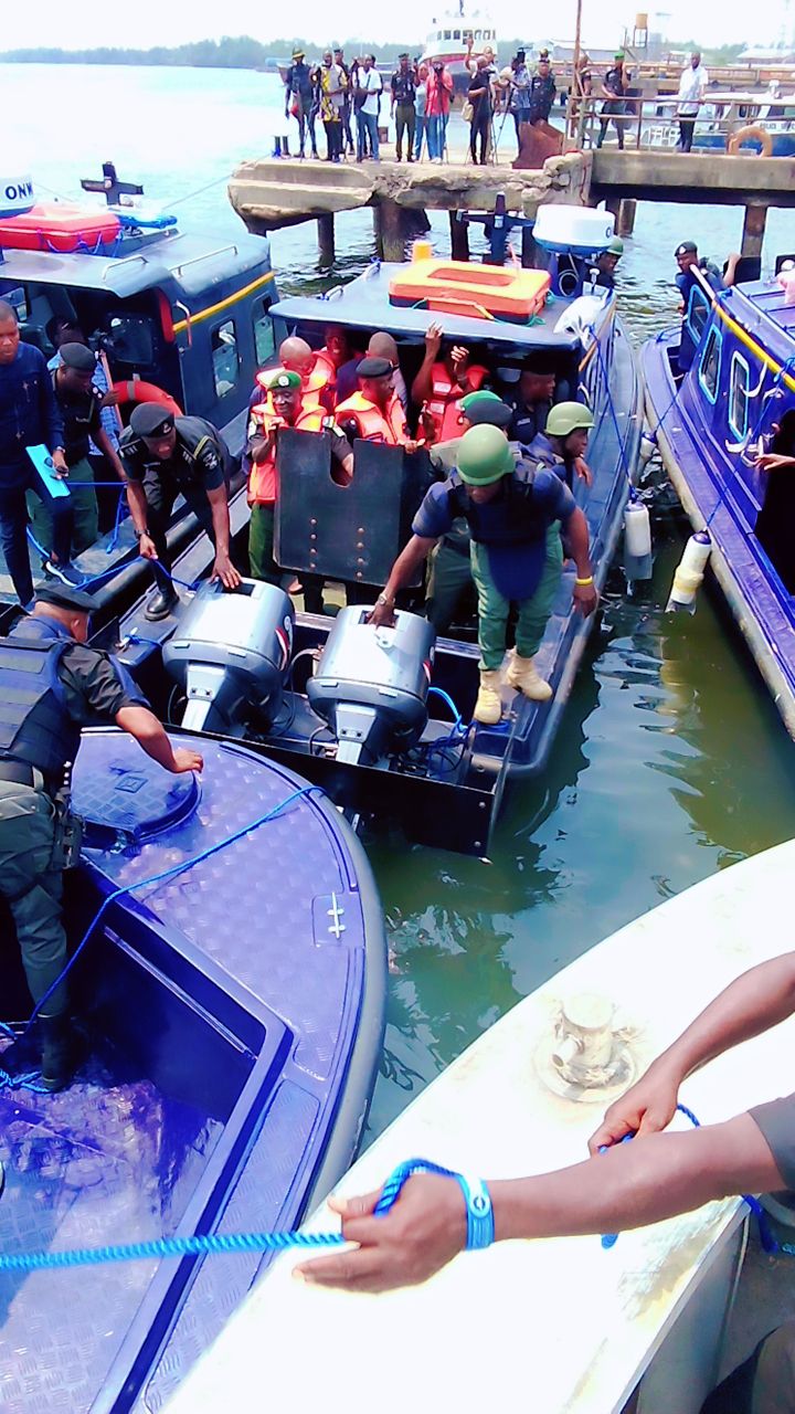 PHOTO SPEAKS: Giant stride as IGP donates six gunboats to Rivers Police Command (VIDEO)