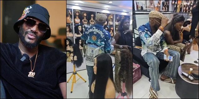 VIDEO: 2Face spotted shopping hair with Natasha amid missing claims