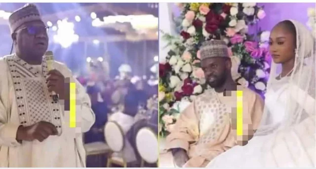 VIDEO: “My daughter must not enter the kitchen to cook for you” – Bride’s father Tells Groom At Wedding Ceremony