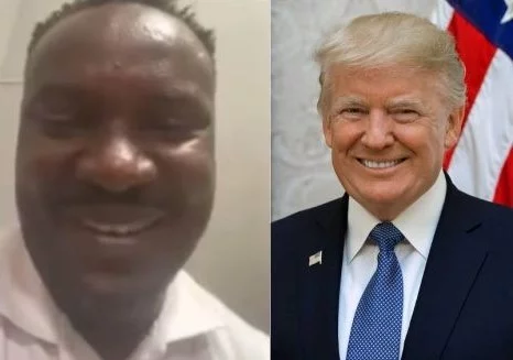 VIDEO: Nigerian man publicly begs Donald Trump to deport his uncle