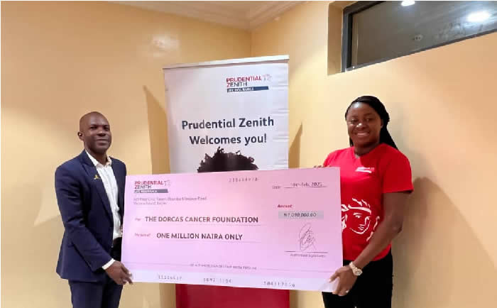 Prudential Zenith Life Insurance Donates N1M to Support Children with Cancer.