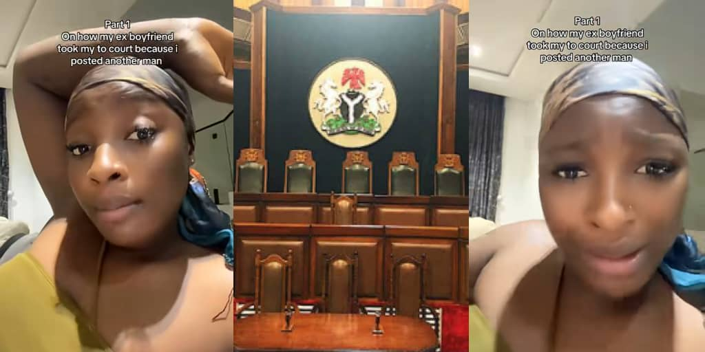 VIDEO: Nigerian lady in shock as her US-based boyfriend drags her to court for posting new lover