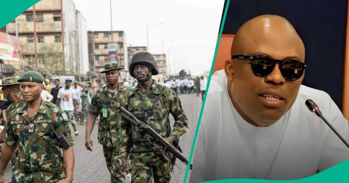 BREAKING: Fubara’s whereabouts unknown as Military moves trucks into Rivers Govt House