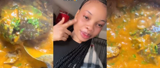 VIDEO: While trying to make content when cooking, what happened to lady’s pot of soup is heartbreaking