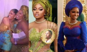 VIDEO: Wahala as Priscilla Ojo query Papaya ex, after she she wore this to her wedding