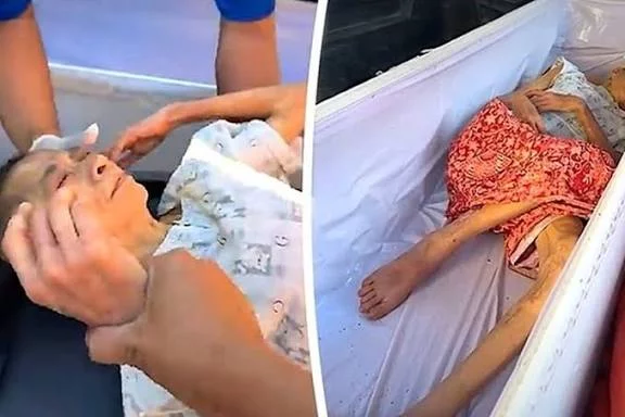 Woman discovered alive inside a coffin before being buried