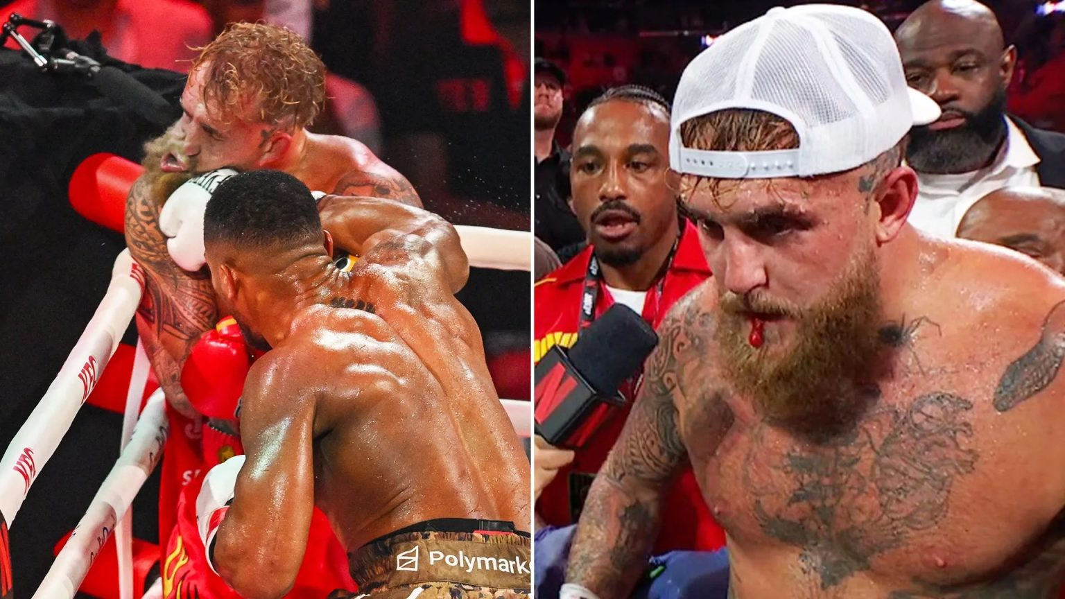 Terrible: See what happened to Jake Paul after Anthony Joshua defeated him