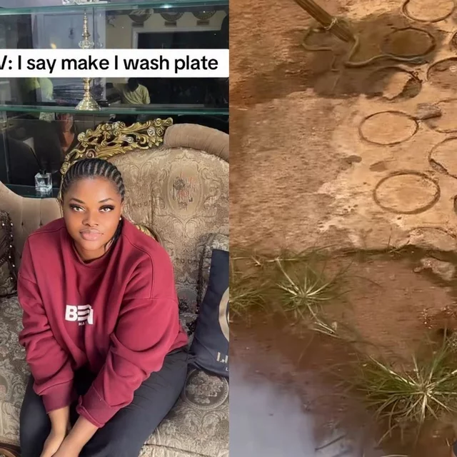 VIDEO: Actress Kelly Kosisochukwu in shock as she finds snake hanging in her kitchen