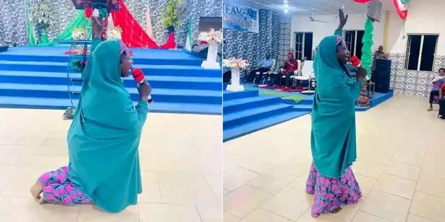 Woman publicly renounces Islam, kneels at altar to embrace Christ