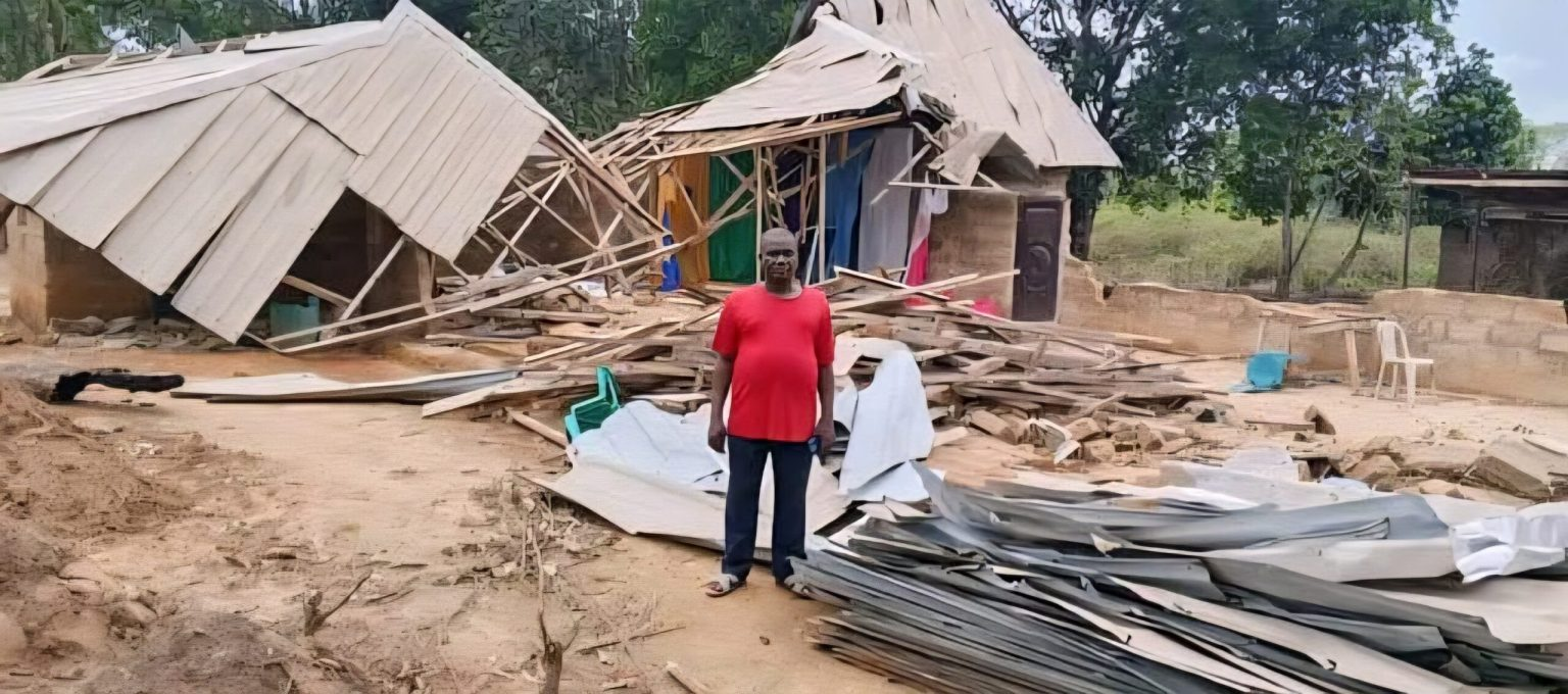 Windstorm ravages Ebonyi community – Church destroyed and lives affected