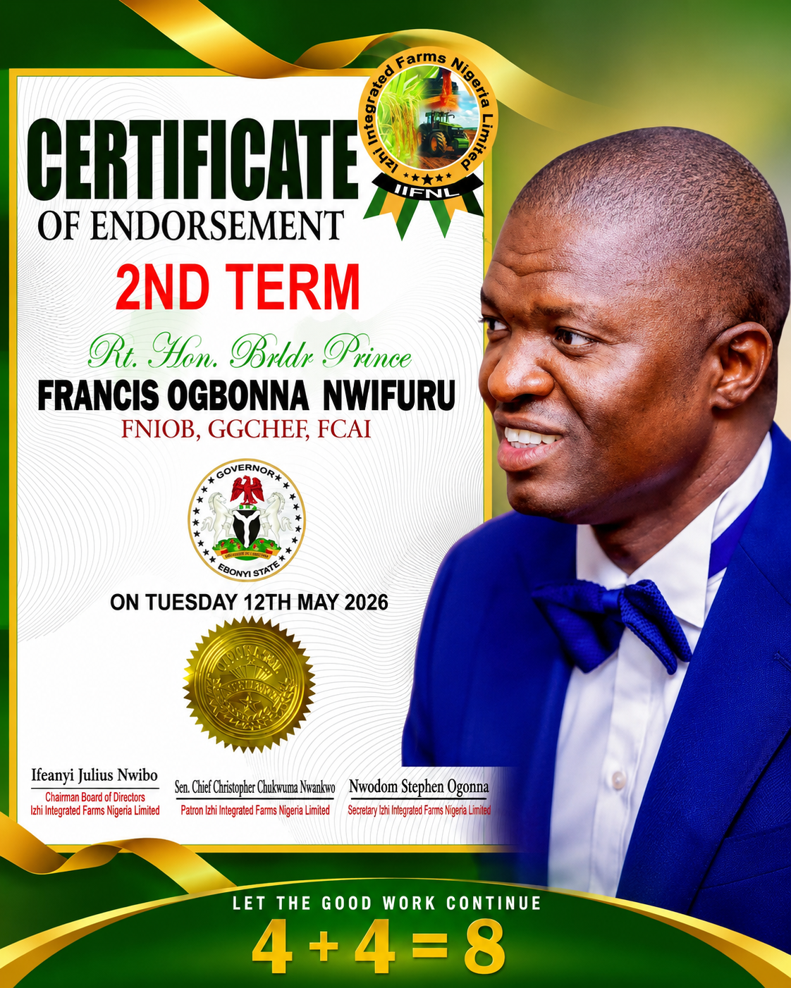 Powerful endorsement Governor Nwifuru just received from Izhi integrated Farms Ltd is raising reactions